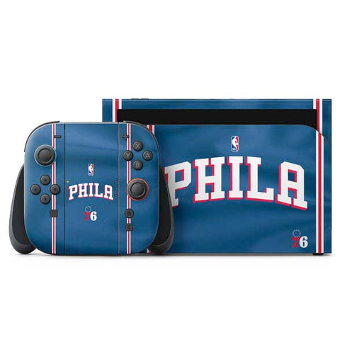 NBA Philadelphia 76ers Jersey Nintendo Switch 2 (2025) with Joy-Con Skin